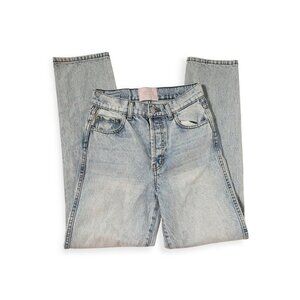 Revice Denim Light Wash Distressed Straight-Leg Jeans Size 25